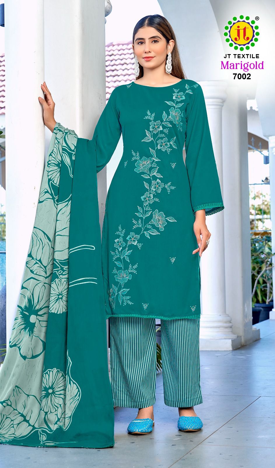 Marigold Vol 7 Jt Rayon Pant Style Suits Exporter
