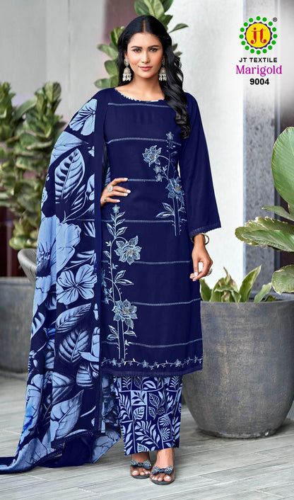 Marigold Vol 9 Jt Rayon Pant Style Suits Supplier Ahmedabad