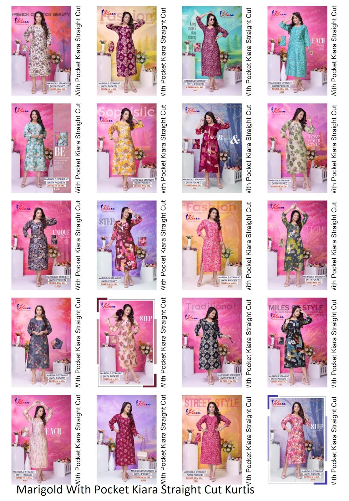 Marigold With Pocket Kiara Vetican Straight Cut Kurtis Wholesaler India