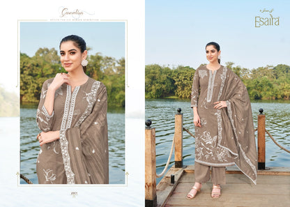 Marina Esaira Cotton Cambric Plazzo Style Suits Supplier India
