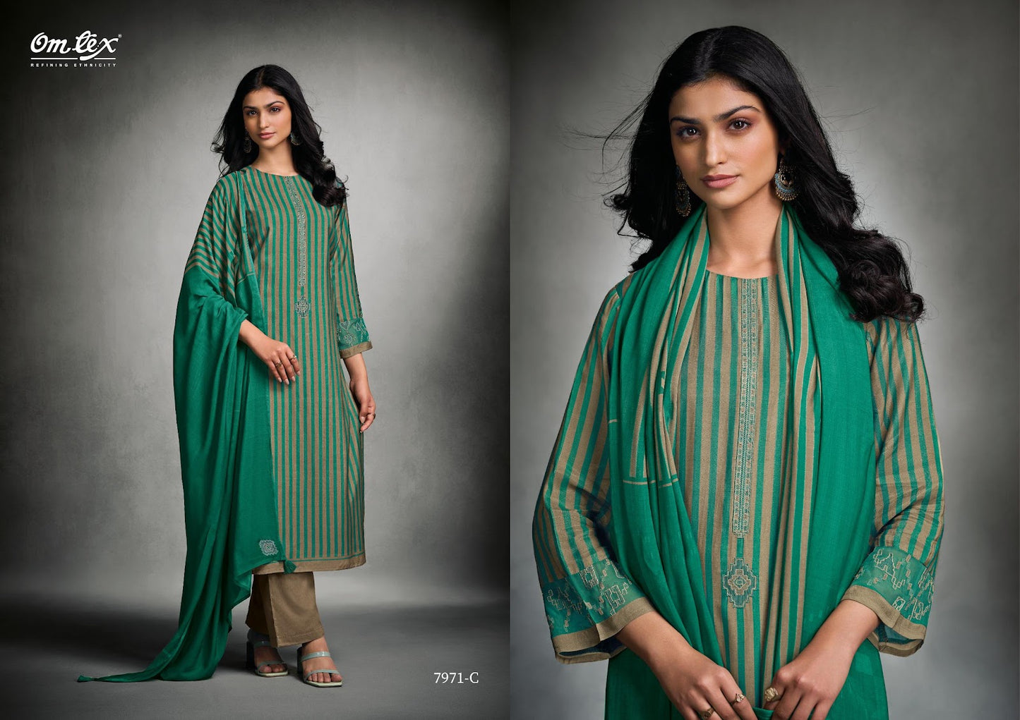 Marina Omtex Silk Pant Style Suits Wholesaler