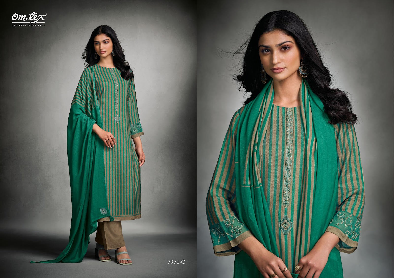 Marina Omtex Silk Pant Style Suits Wholesaler