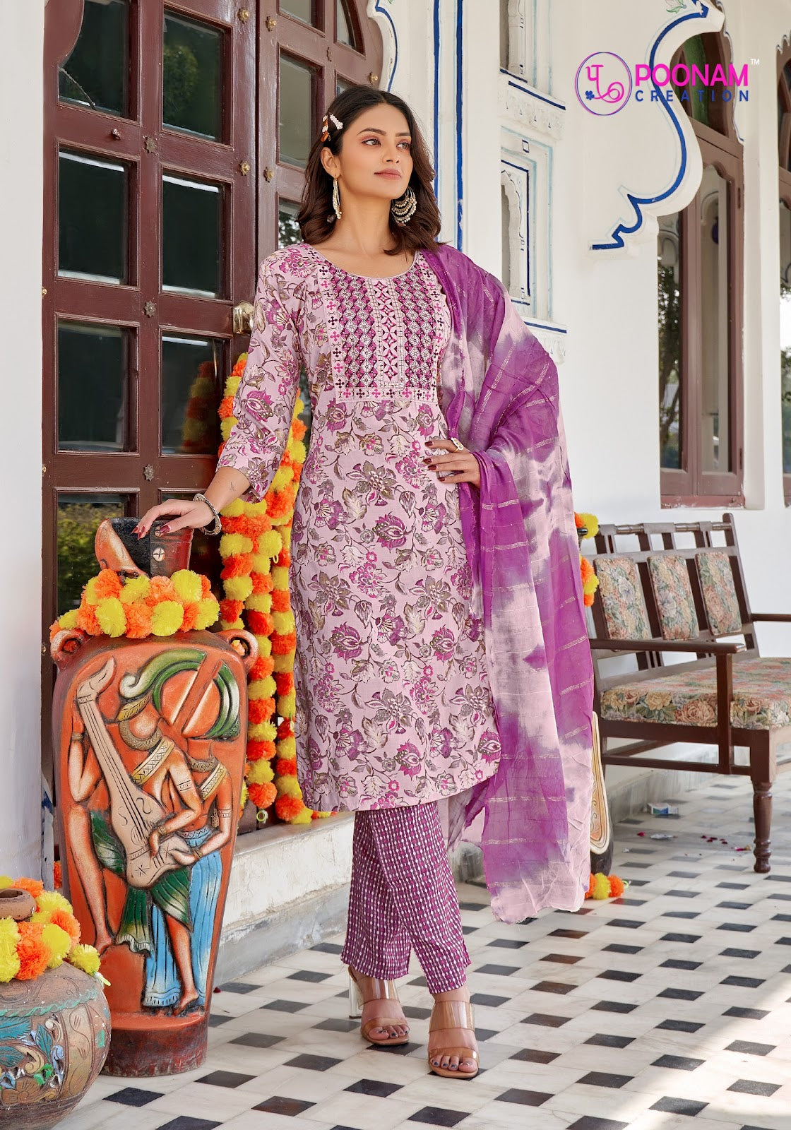 Marina Vol 5 Poonam Creation Capsule Readymade Pant Style Suits Exporter India