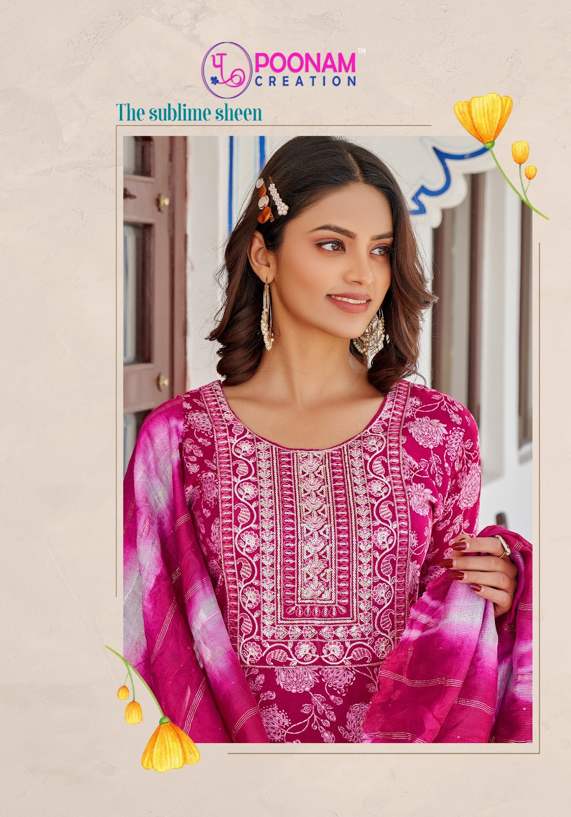 Marina Vol 5 Poonam Creation Capsule Readymade Pant Style Suits Exporter India