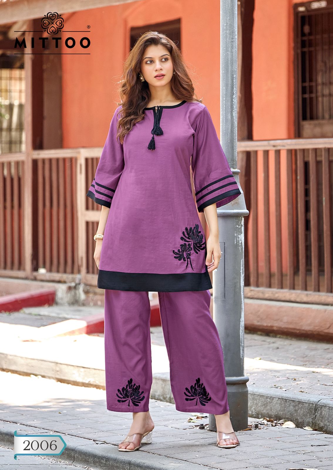 Marine Life Mittoo Viscose Weaving Co Ord Set Exporter Ahmedabad