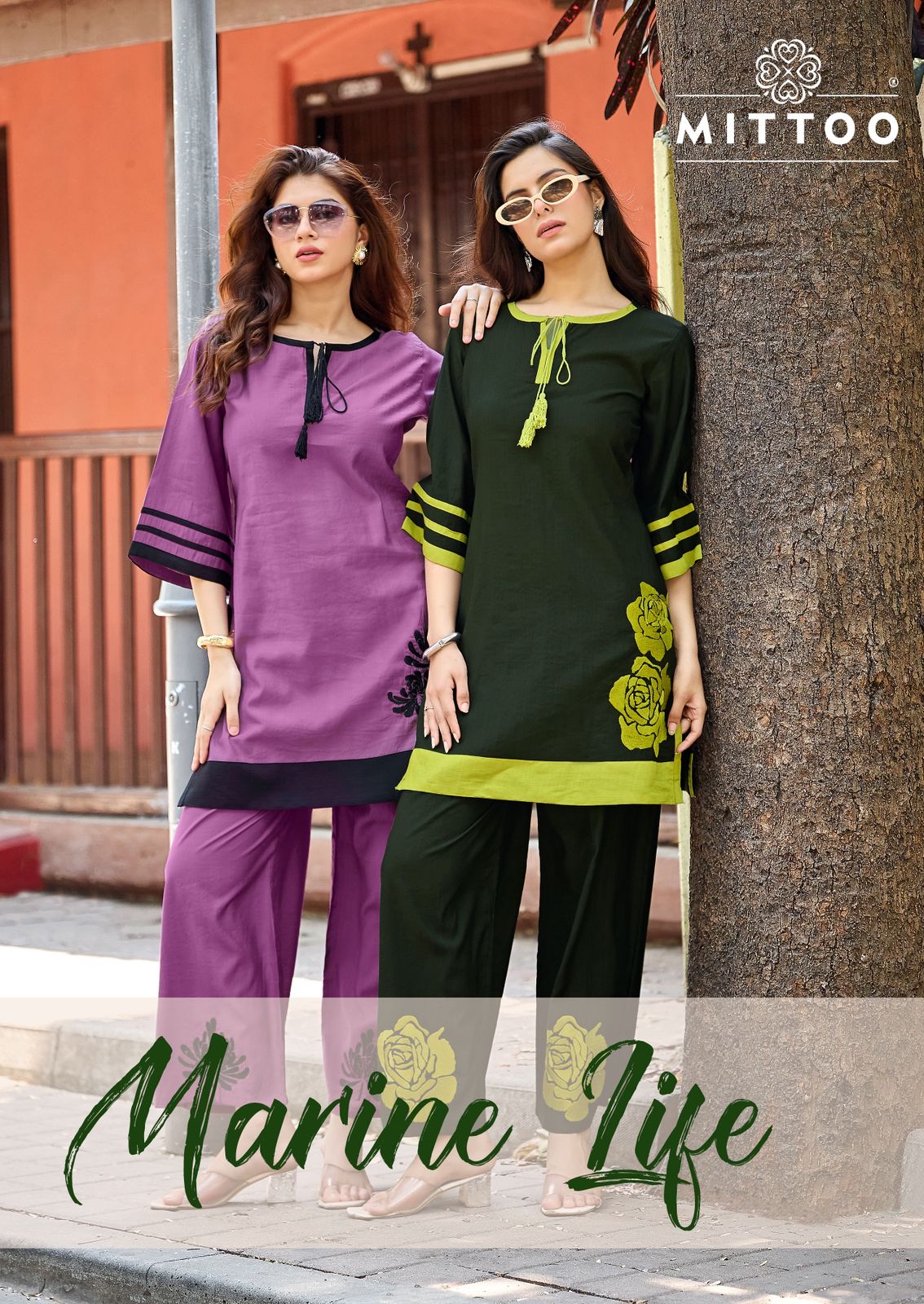 Marine Life Mittoo Viscose Weaving Co Ord Set Exporter Ahmedabad