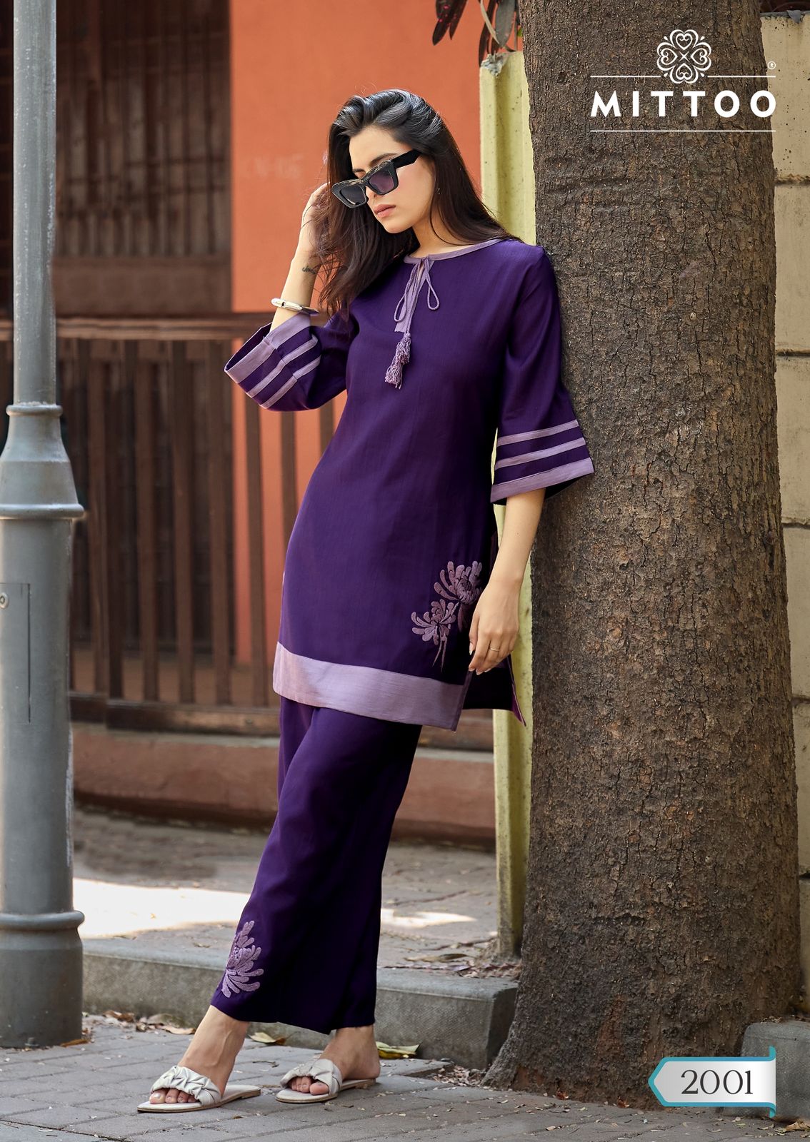 Marine Life Mittoo Viscose Weaving Co Ord Set Exporter Ahmedabad