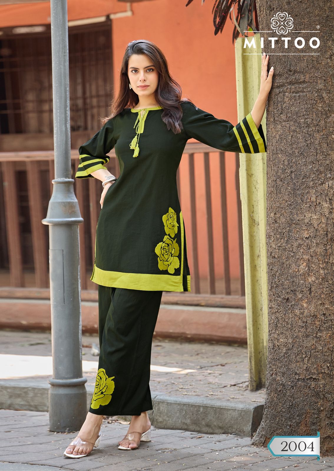 Marine Life Mittoo Viscose Weaving Co Ord Set Exporter Ahmedabad