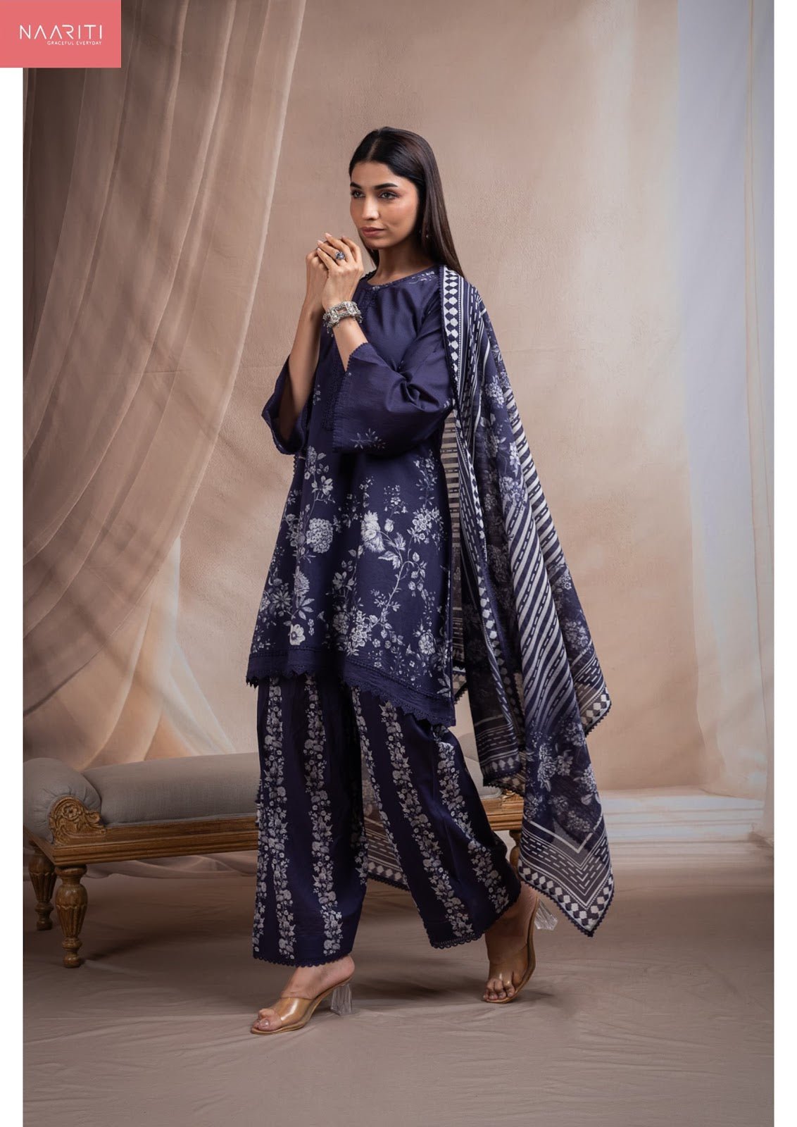 Marino Naariti Cotton Lawn Pakistani Salwar Suits Wholesale Rate
