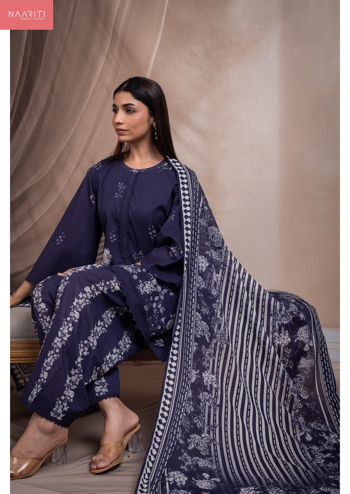 Marino Naariti Cotton Lawn Pakistani Salwar Suits Wholesale Rate