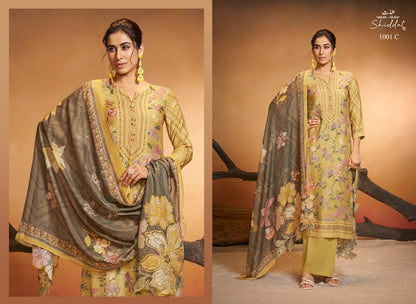 Maris 1001 Shiddat Muslin Pant Style Suits Manufacturer India