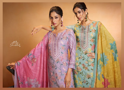 Maris 1001 Shiddat Muslin Pant Style Suits Manufacturer India