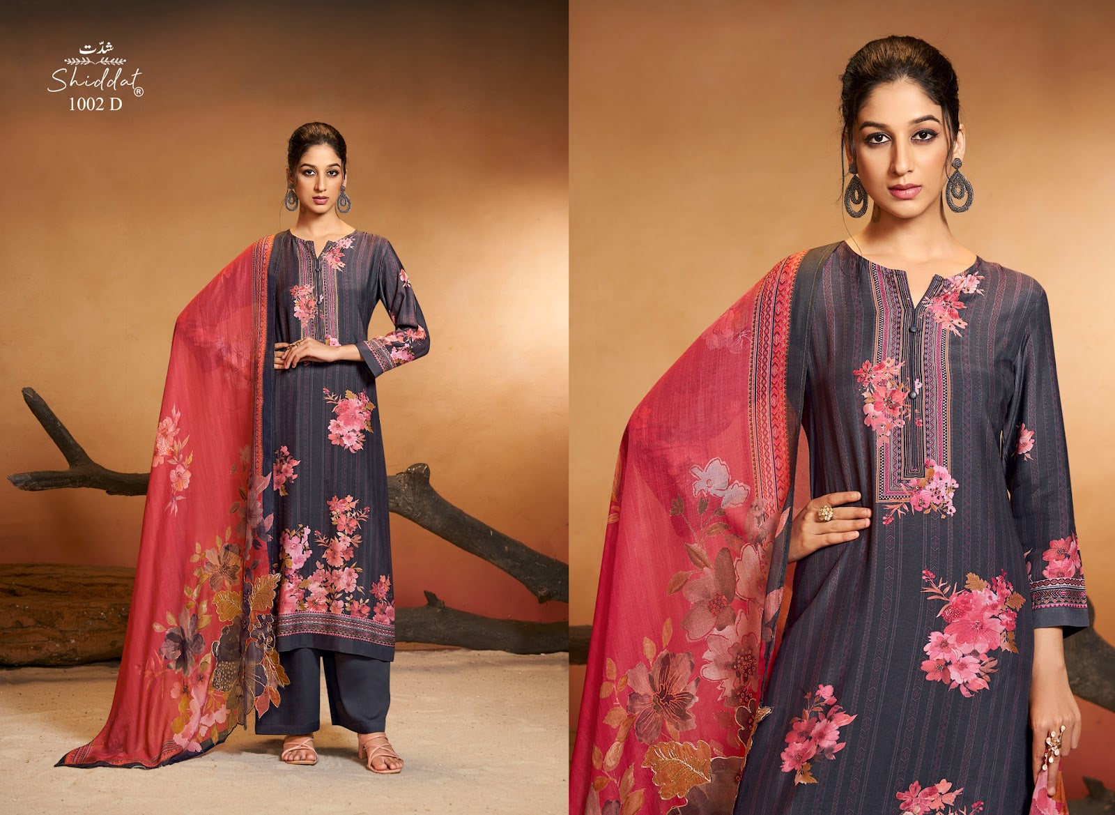 Maris 1002 Shiddat Muslin Pant Style Suits Supplier India
