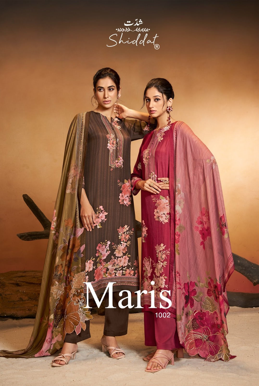 Maris 1002 Shiddat Muslin Pant Style Suits Supplier India