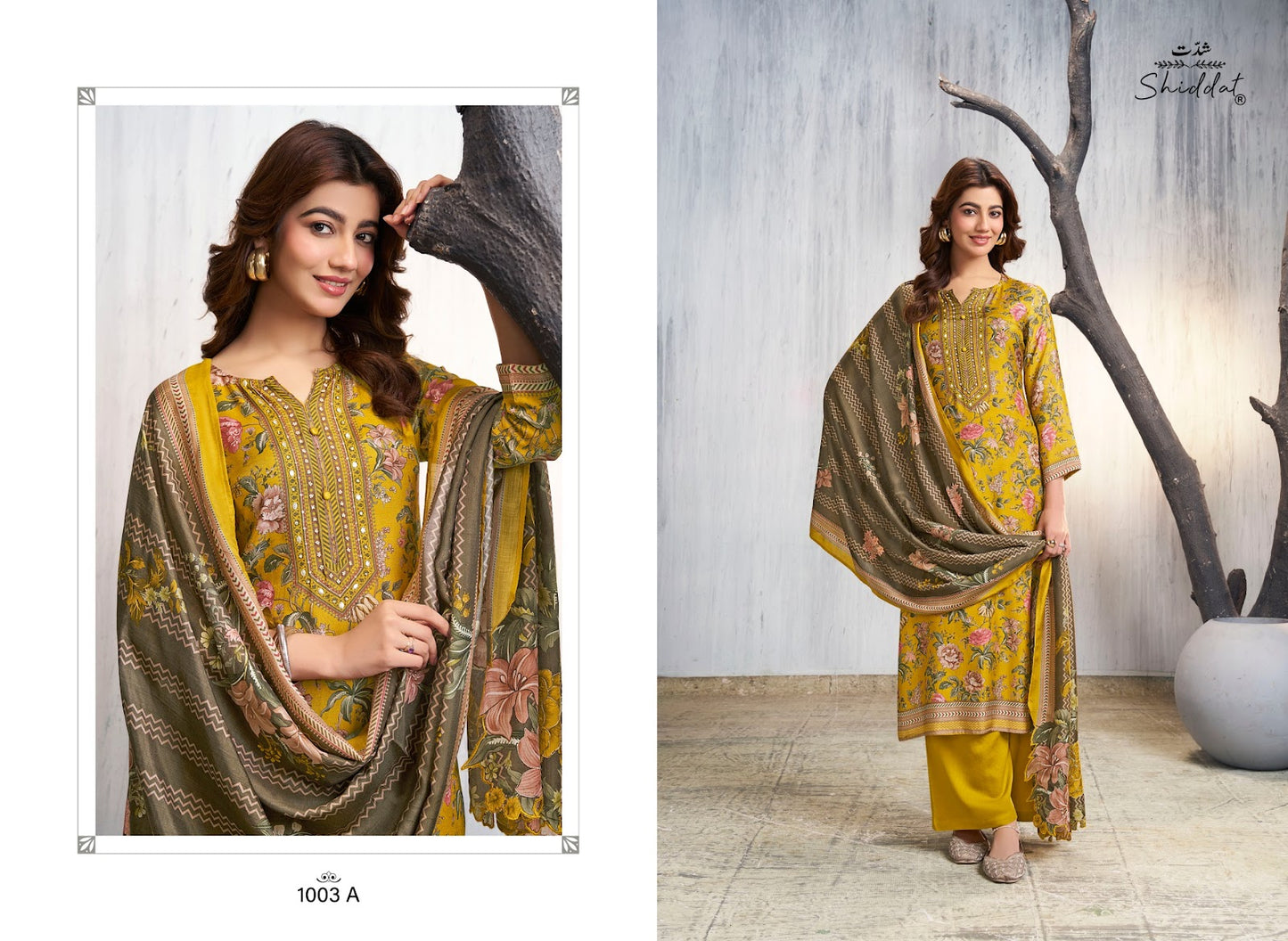 Maris 1003 Shiddat Muslin Pant Style Suits Wholesale