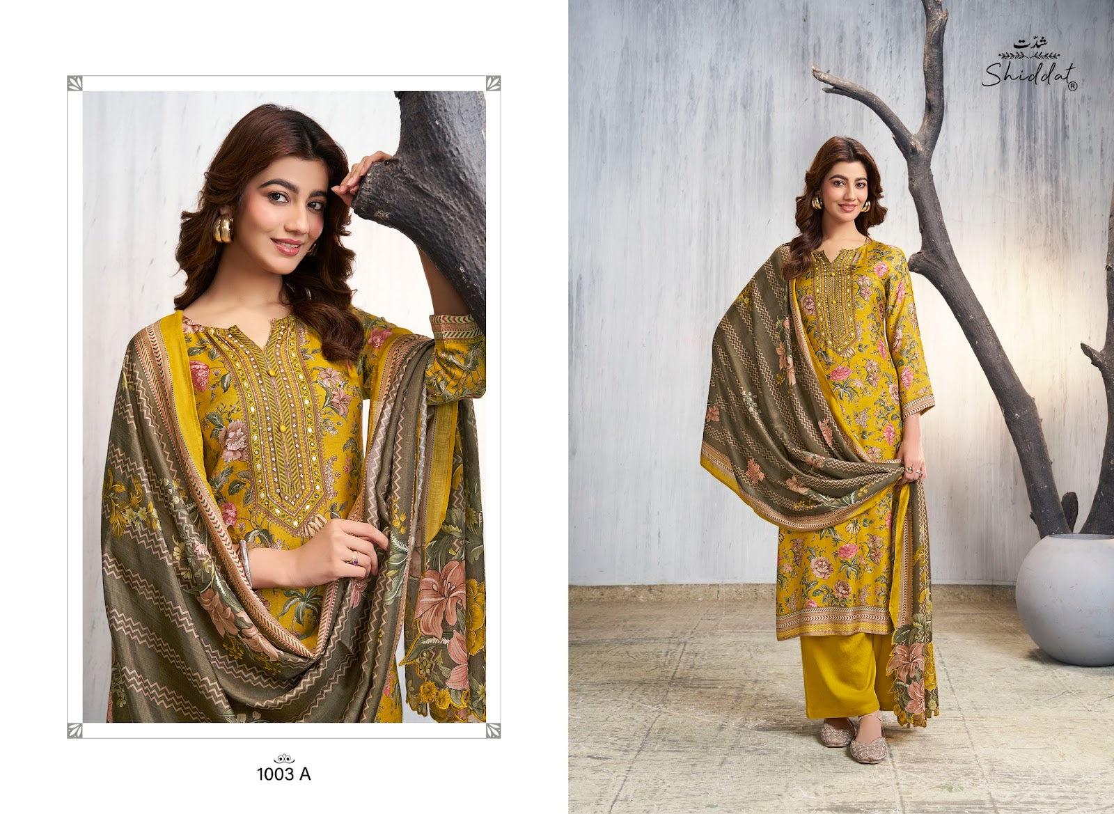 Maris 1003 Shiddat Muslin Pant Style Suits Wholesale