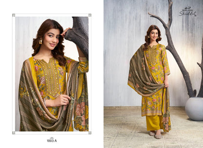 Maris 1003 Shiddat Muslin Pant Style Suits Wholesale