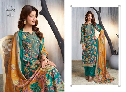 Maris 1003 Shiddat Muslin Pant Style Suits Wholesale