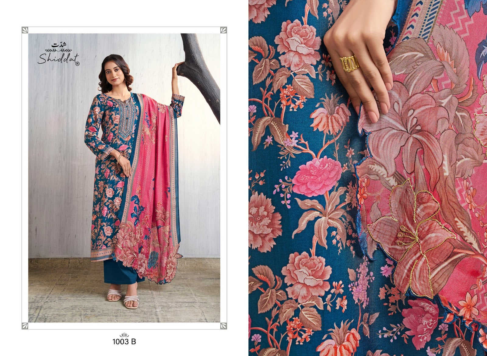 Maris 1003 Shiddat Muslin Pant Style Suits Wholesale
