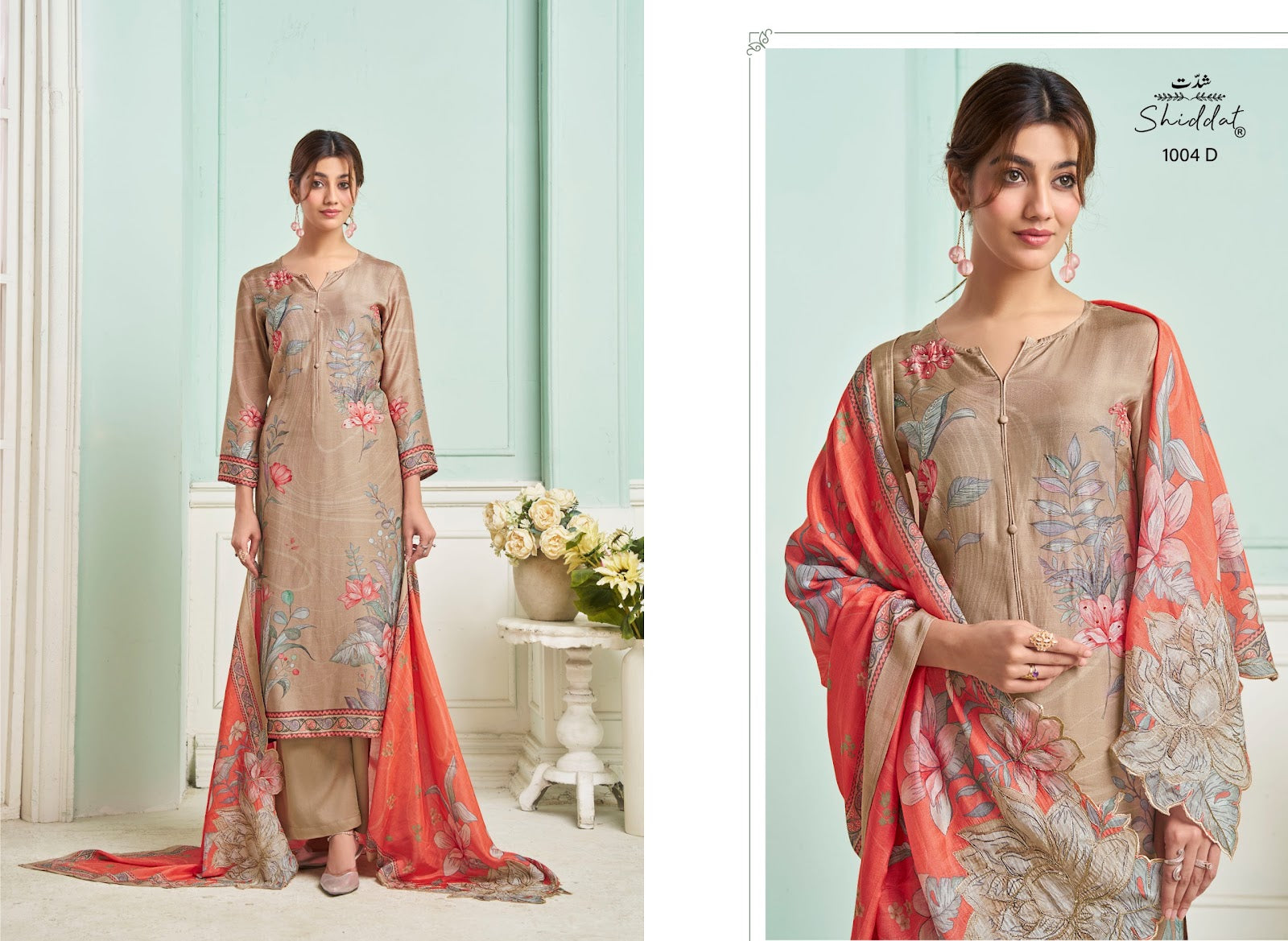 Maris 1004 Shiddat Muslin Pant Style Suits Exporter Gujarat