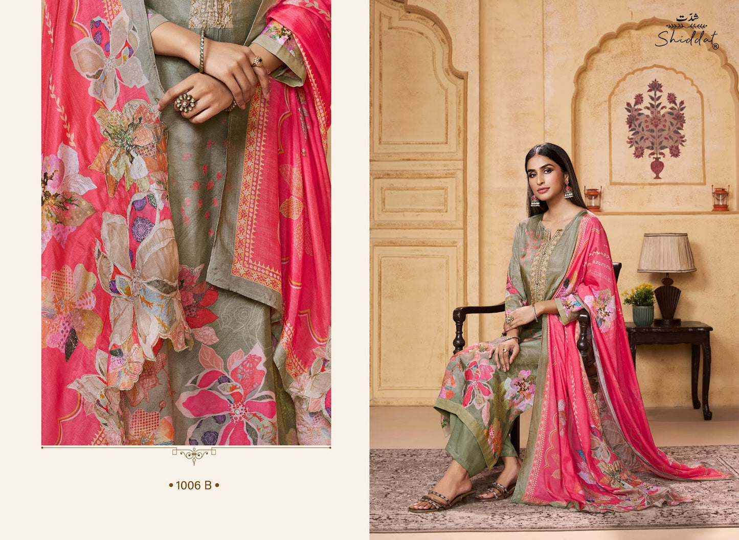 Maris 1006 Shiddat Muslin Pant Style Suits Manufacturer Ahmedabad