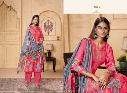 Maris 1006 Shiddat Muslin Pant Style Suits Manufacturer Ahmedabad