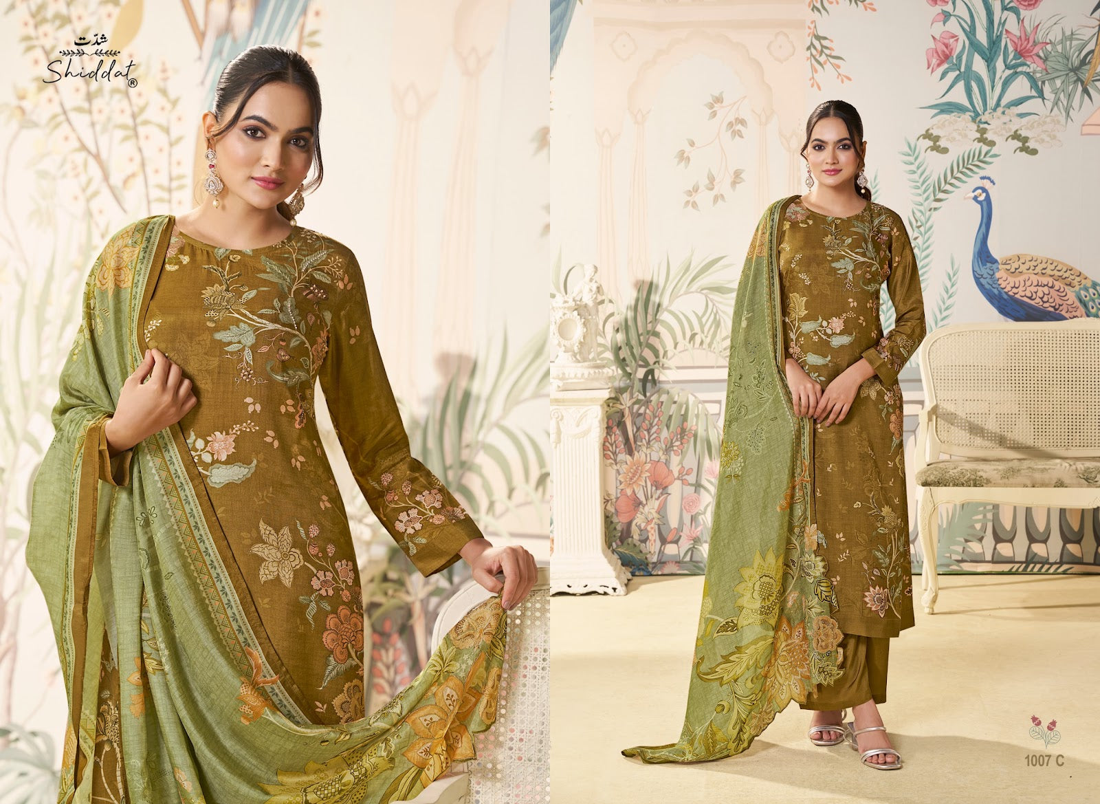 Maris 1007 Shiddat Muslin Pant Style Suits Supplier Gujarat