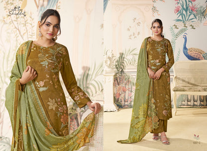 Maris 1007 Shiddat Muslin Pant Style Suits Supplier Gujarat