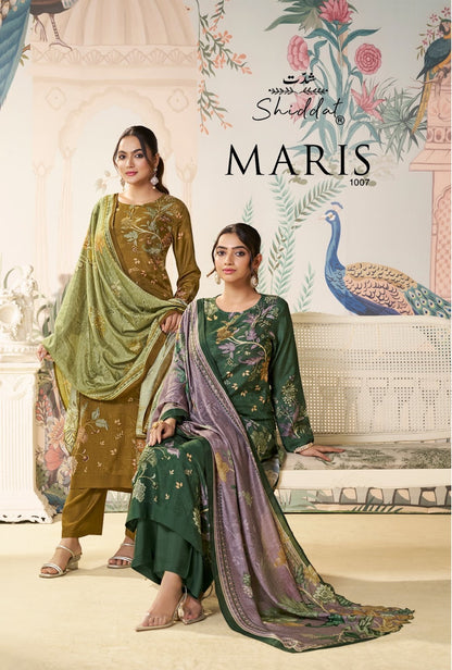Maris 1007 Shiddat Muslin Pant Style Suits Supplier Gujarat
