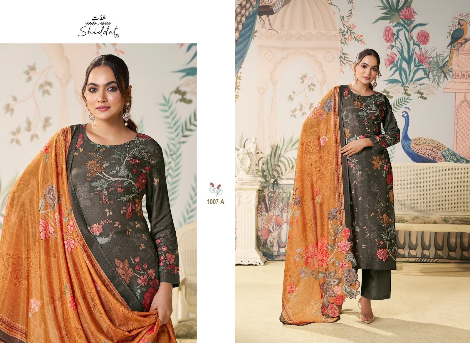 Maris 1007 Shiddat Muslin Pant Style Suits Supplier Gujarat