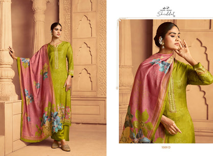 Maris 1009 Shiddat Muslin Pant Style Suits Wholesale Price
