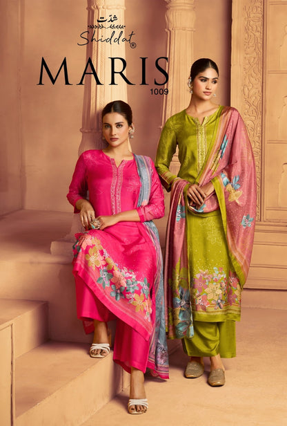 Maris 1009 Shiddat Muslin Pant Style Suits Wholesale Price