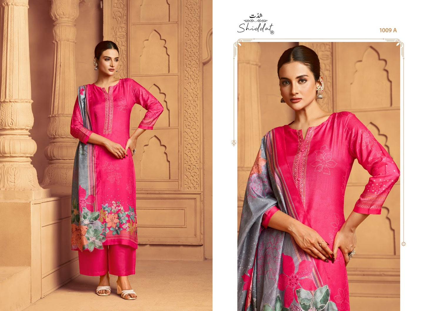 Maris 1009 Shiddat Muslin Pant Style Suits Wholesale Price