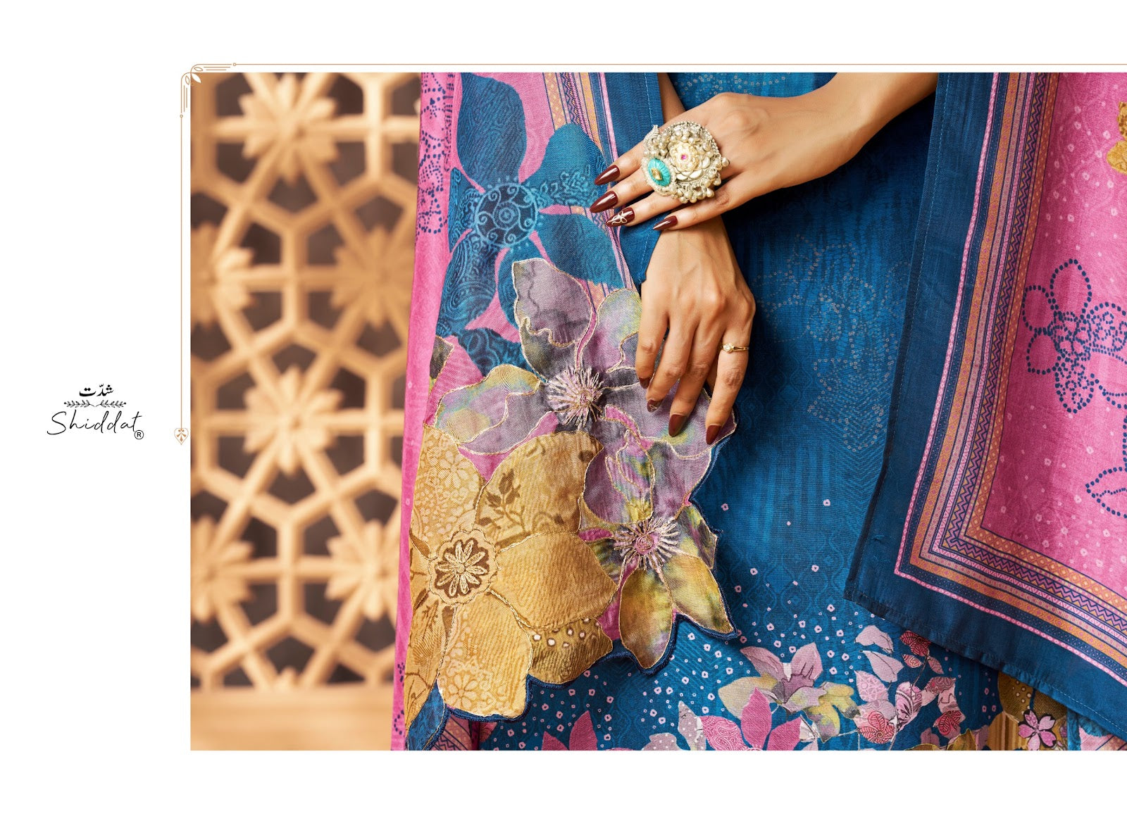 Maris 1009 Shiddat Muslin Pant Style Suits Wholesale Price