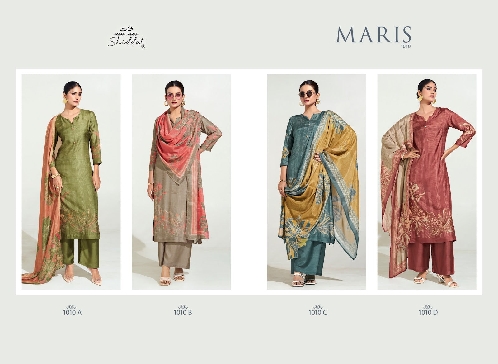 Maris 1010 Shiddat Muslin Pant Style Suits Exporter Gujarat