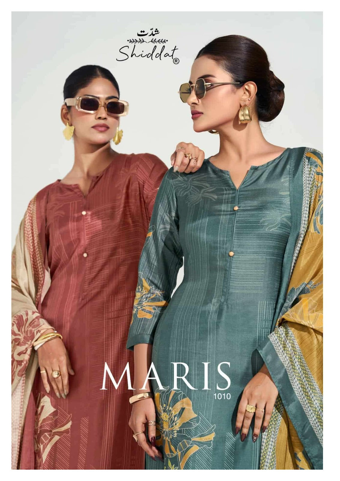Maris 1010 Shiddat Muslin Pant Style Suits Exporter Gujarat