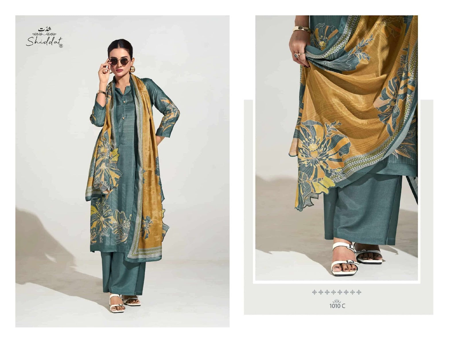 Maris 1010 Shiddat Muslin Pant Style Suits Exporter Gujarat