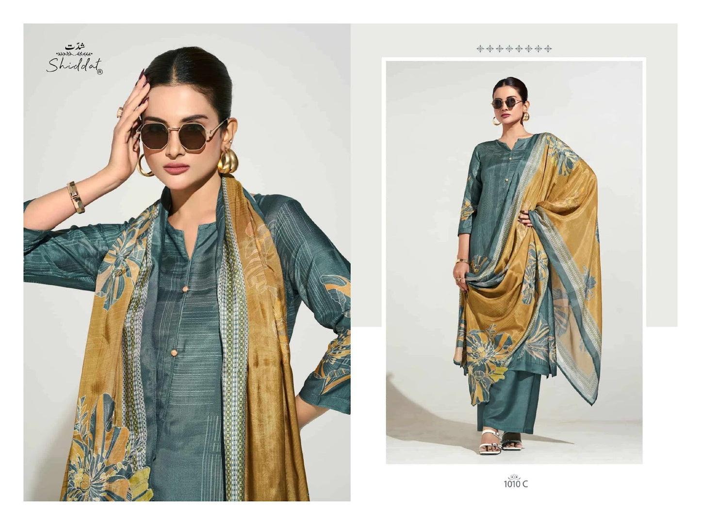 Maris 1010 Shiddat Muslin Pant Style Suits Exporter Gujarat