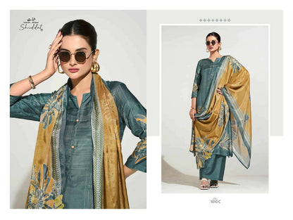 Maris 1010 Shiddat Muslin Pant Style Suits Exporter Gujarat