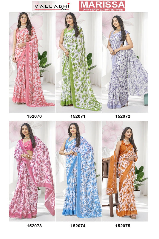 Marissa Vallabhi Lite Georgette Sarees Supplier