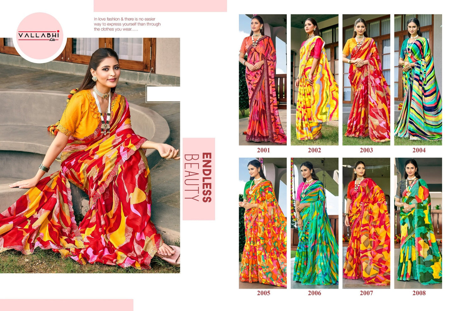Marissa Vol 2 Vallabhi Lite Georgette Sarees Manufacturer India