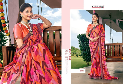 Marissa Vol 2 Vallabhi Lite Georgette Sarees Manufacturer India