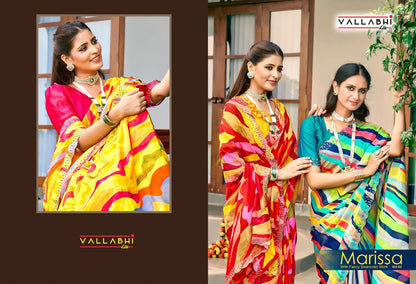 Marissa Vol 2 Vallabhi Lite Georgette Sarees Manufacturer India