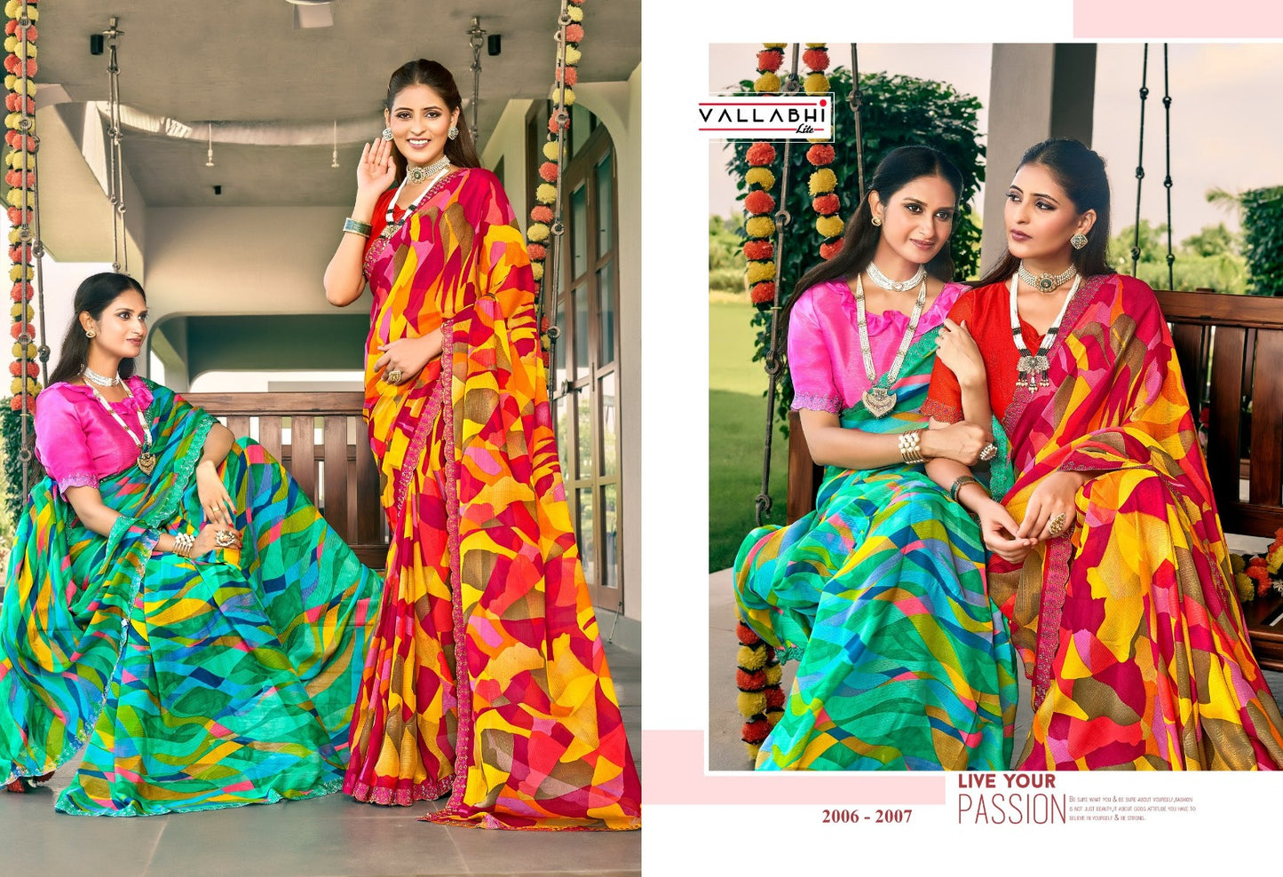 Marissa Vol 2 Vallabhi Lite Georgette Sarees Manufacturer India