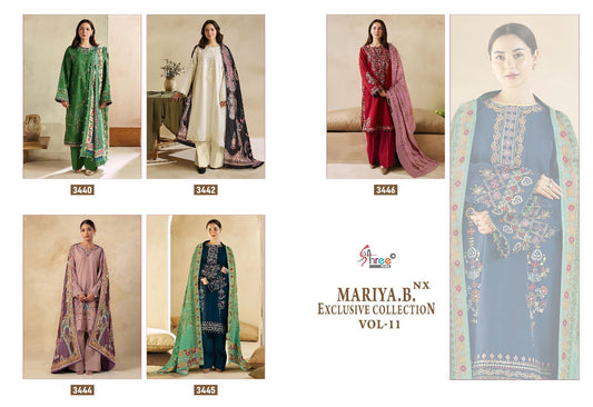 Mariya B Exclusive Collection Vol 11 Nx Shree Fabs Reyon Pakistani Salwar Suits Supplier Ahmedabad