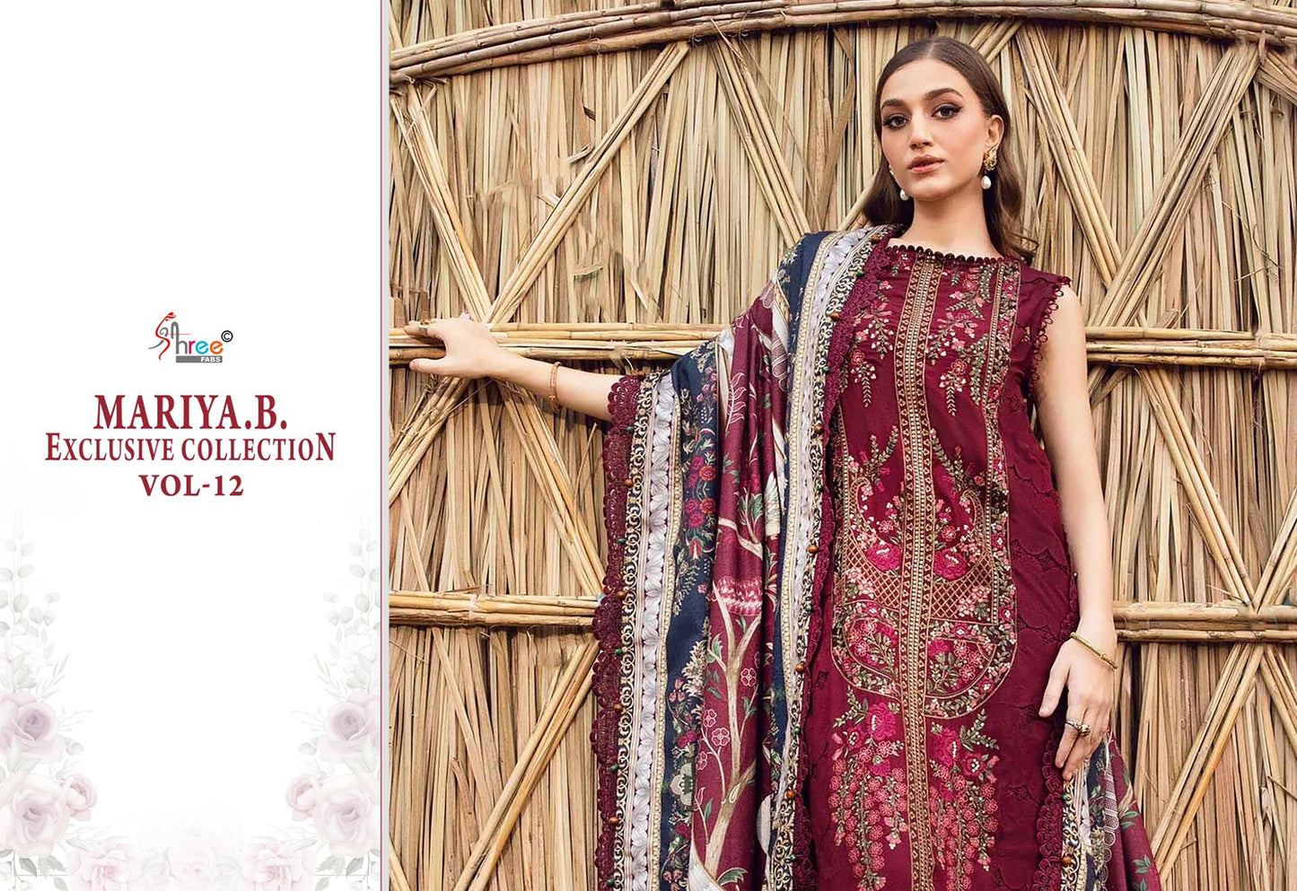 Mariya B Exclusive Collection Vol 12 Shree Fabs Reyon Pakistani Salwar Suits Manufacturer Ahmedabad