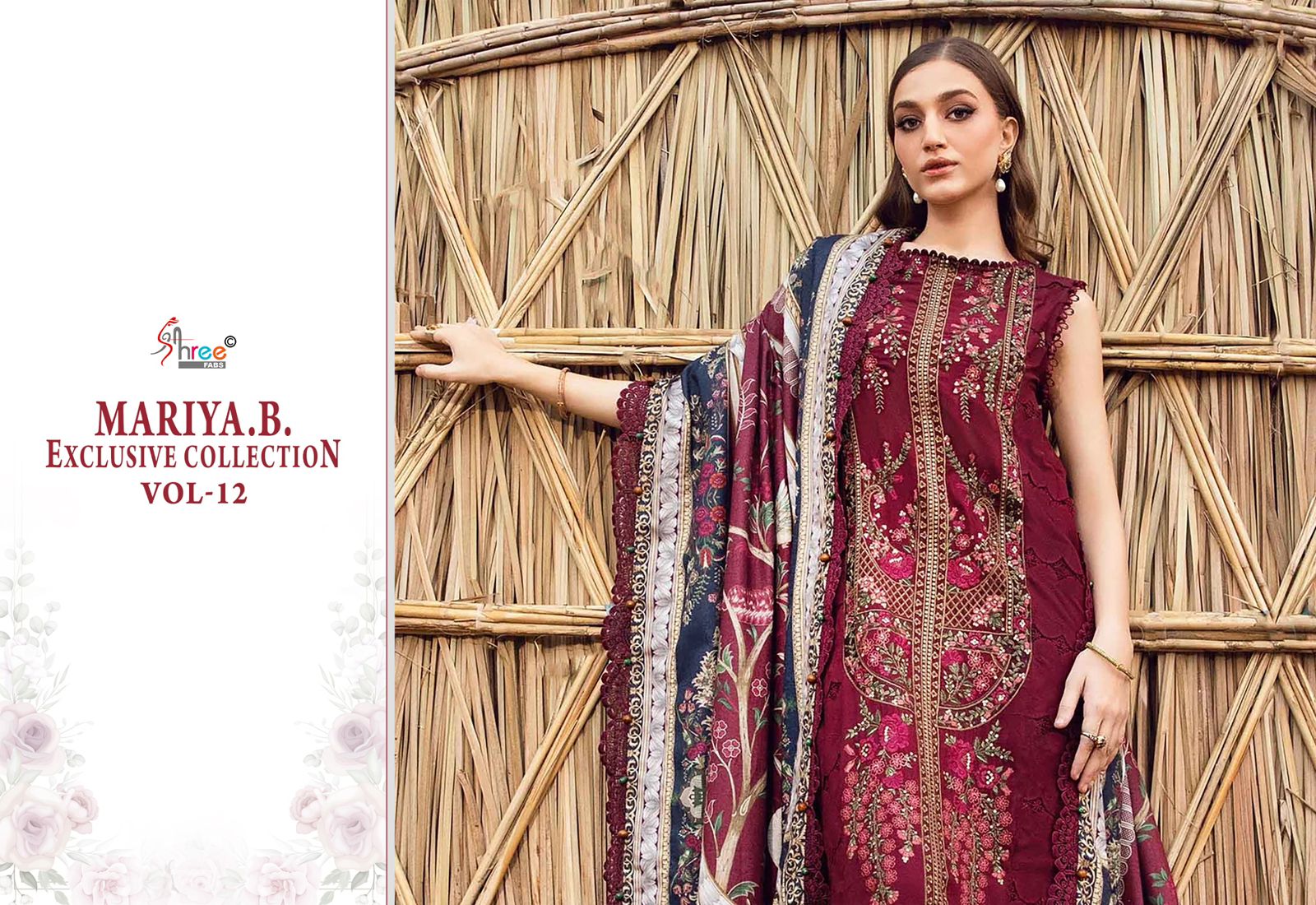 Mariya B Exclusive Collection Vol 12 Shree Fabs Reyon Pakistani Salwar Suits Manufacturer Ahmedabad