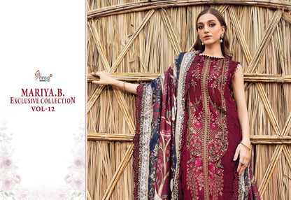 Mariya B Exclusive Collection Vol 12 Shree Fabs Reyon Pakistani Salwar Suits Manufacturer Ahmedabad