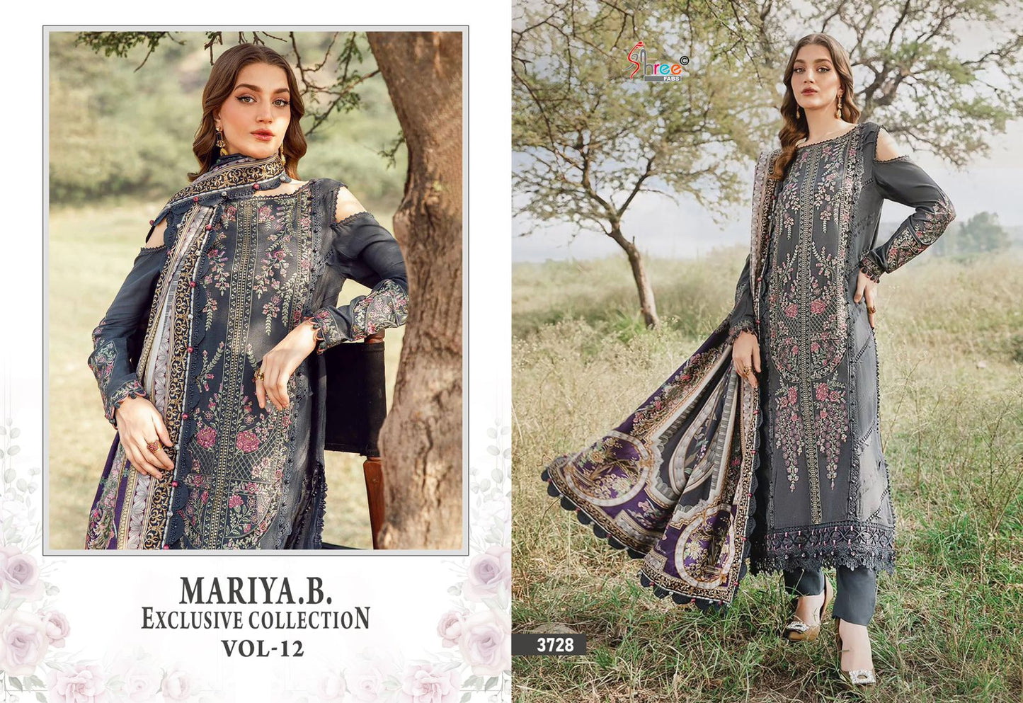 Mariya B Exclusive Collection Vol 12 Shree Fabs Reyon Pakistani Salwar Suits Manufacturer Ahmedabad
