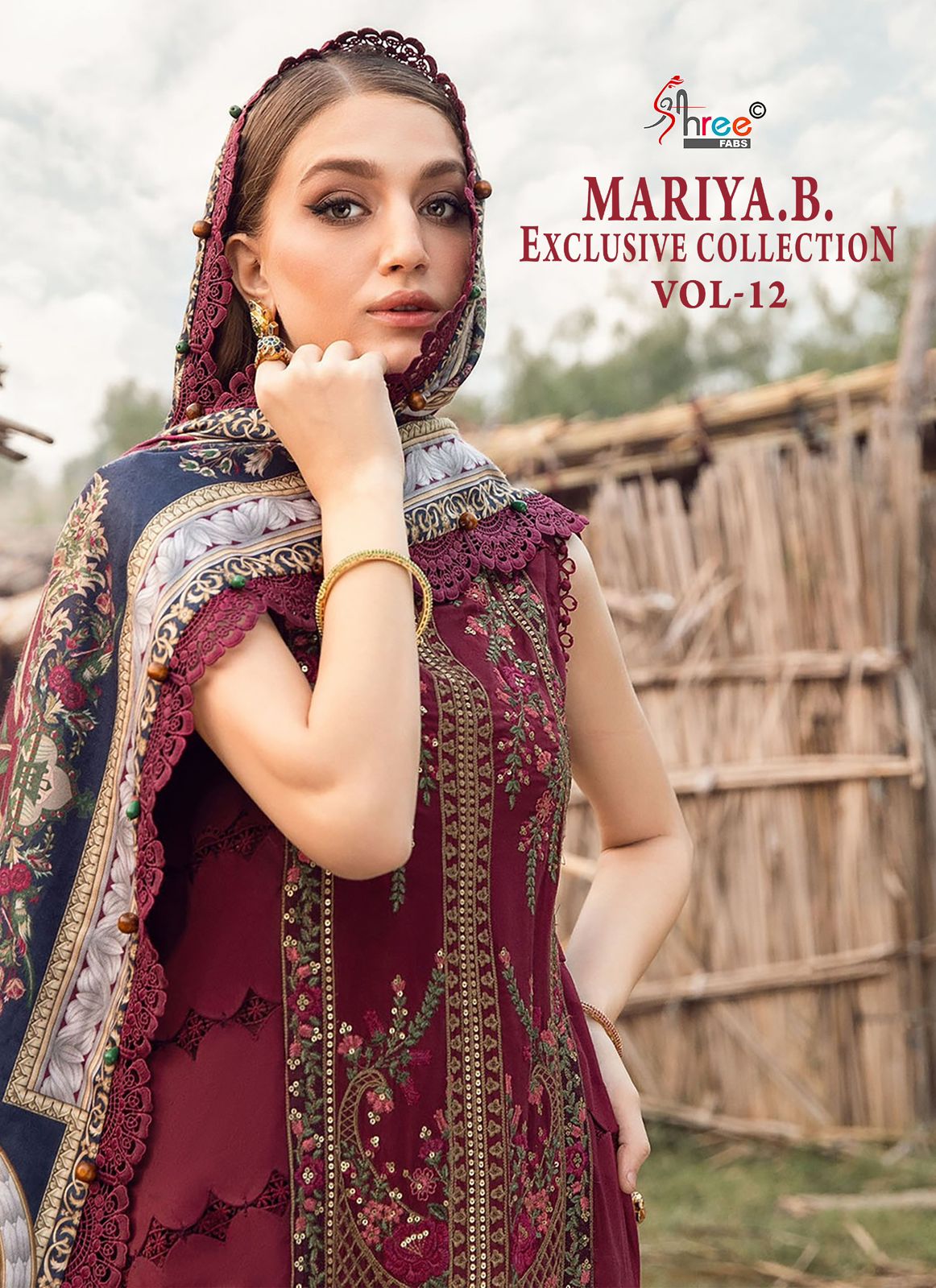 Mariya B Exclusive Collection Vol 12 Shree Fabs Reyon Pakistani Salwar Suits Manufacturer Ahmedabad